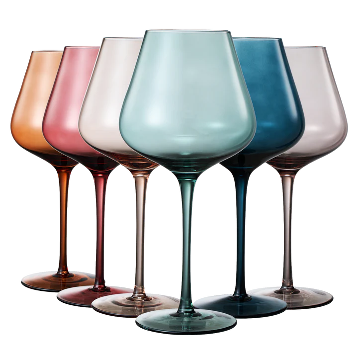 Jewel Tone Red Wine Glass