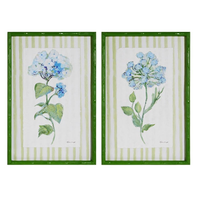 23.5 Azure Bloom Framed Print