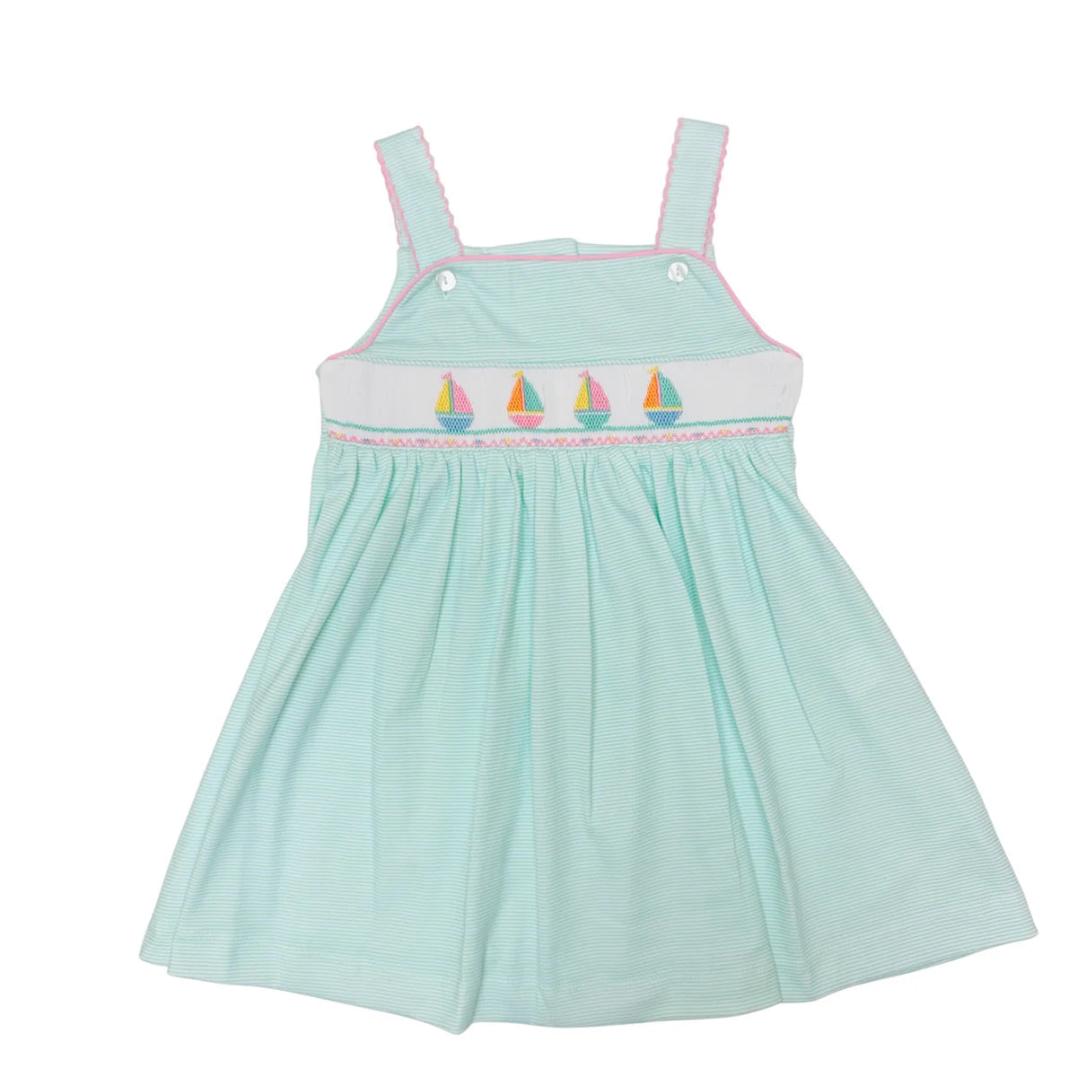 Sailboats Sundress Aqua