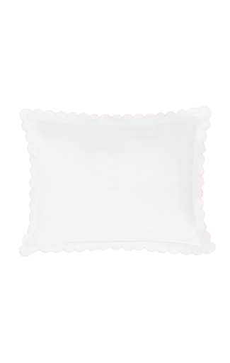 Scallop Baby Pillowcase - Blush