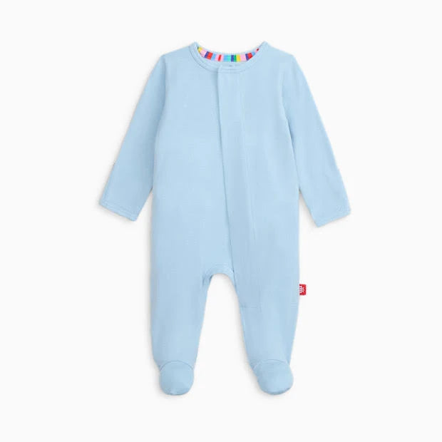 Baby Blue Modal Magentic Footie