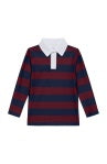 Burgundy/Navy Rugby Polo Shirt