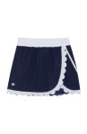 Navy Scalloped Skort