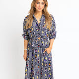 Italian Fruit Shirt Dress