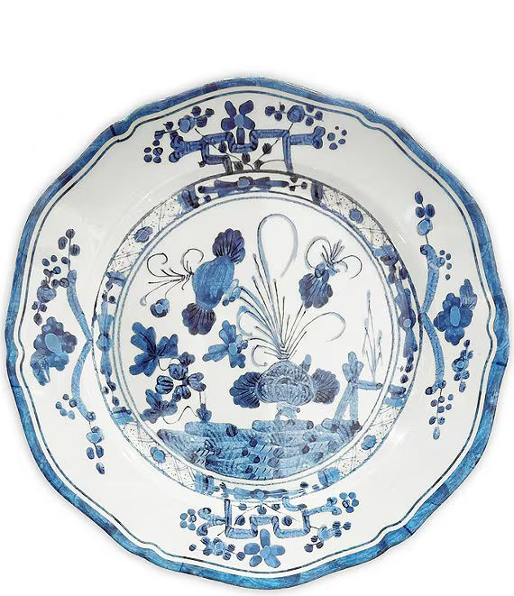 Melamine Blue Vida Faenza Dinner Plate, Set of 4