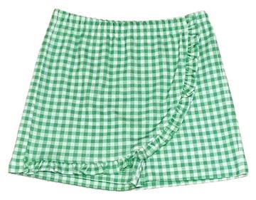 Green Gingham Skort