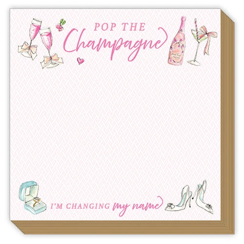 Mini Luxe Notepad Pop the Champagne