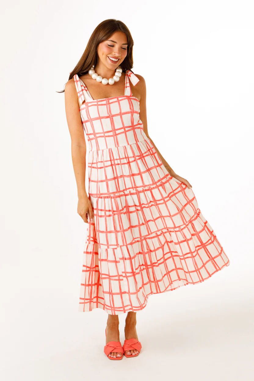 Graysen Dress Plaid in Pink