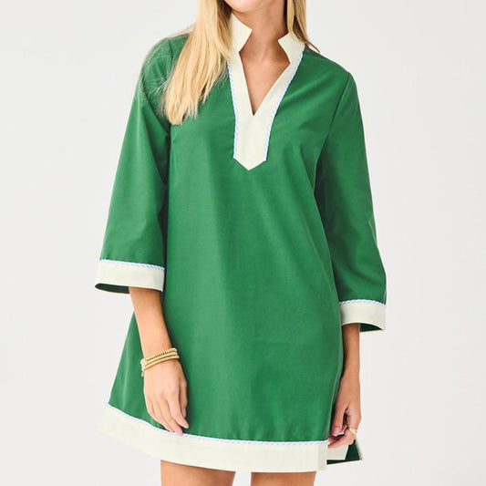 Green/White Brenda dress