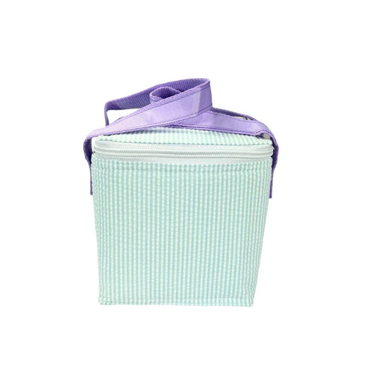 Mermaid Seersucker Snack Square | Mint