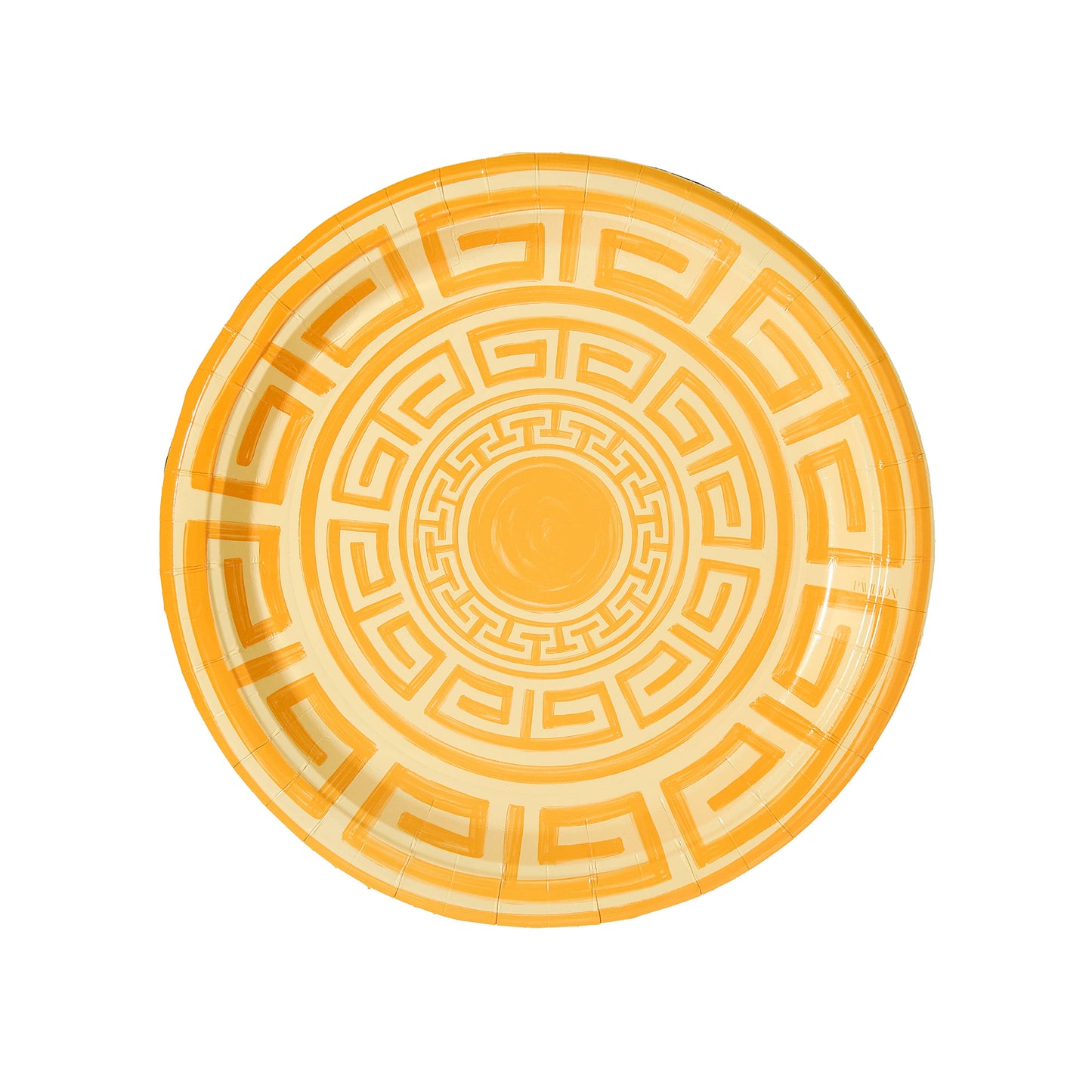 Greek Key Pavilion Dinner Plates - 8 per pac: Sage & Forest