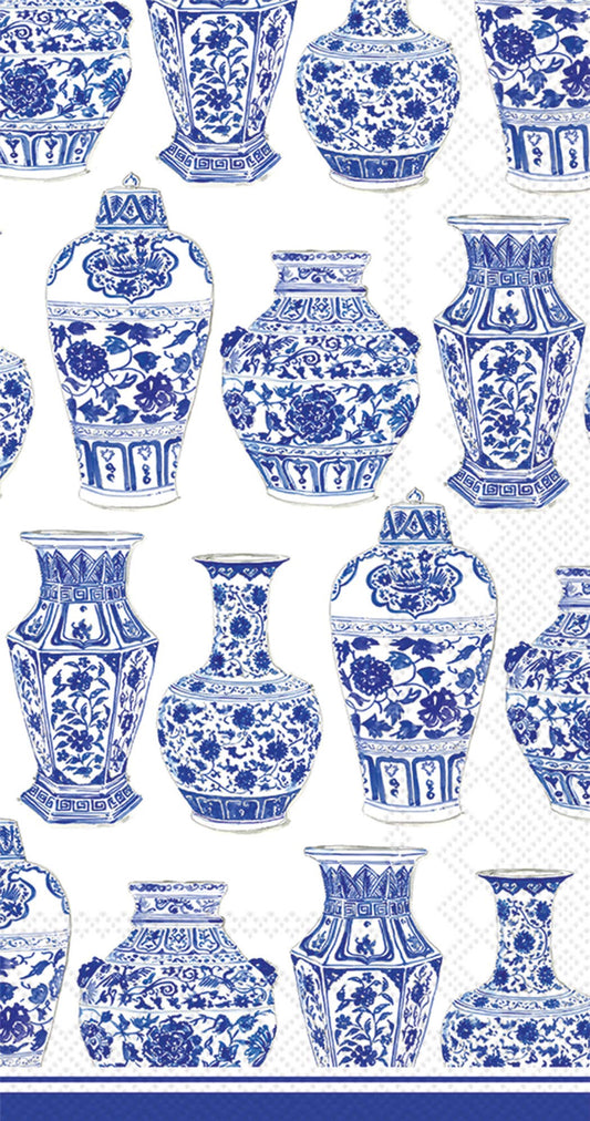 Guest Towels  Blue & White Urns