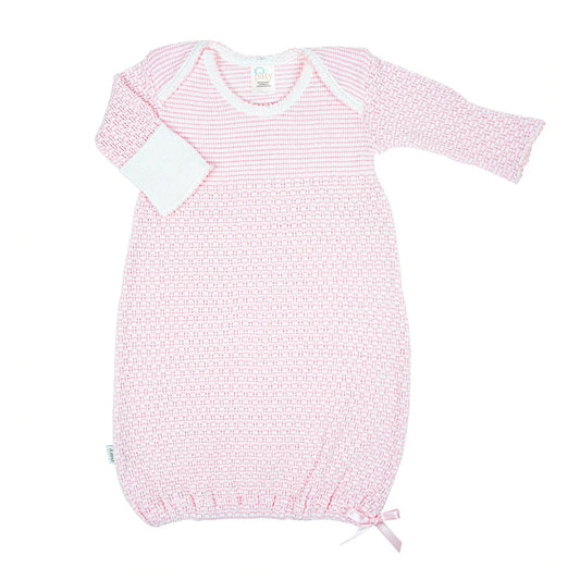 Paty Overlap Shoulder Baby Gown (asst colors)