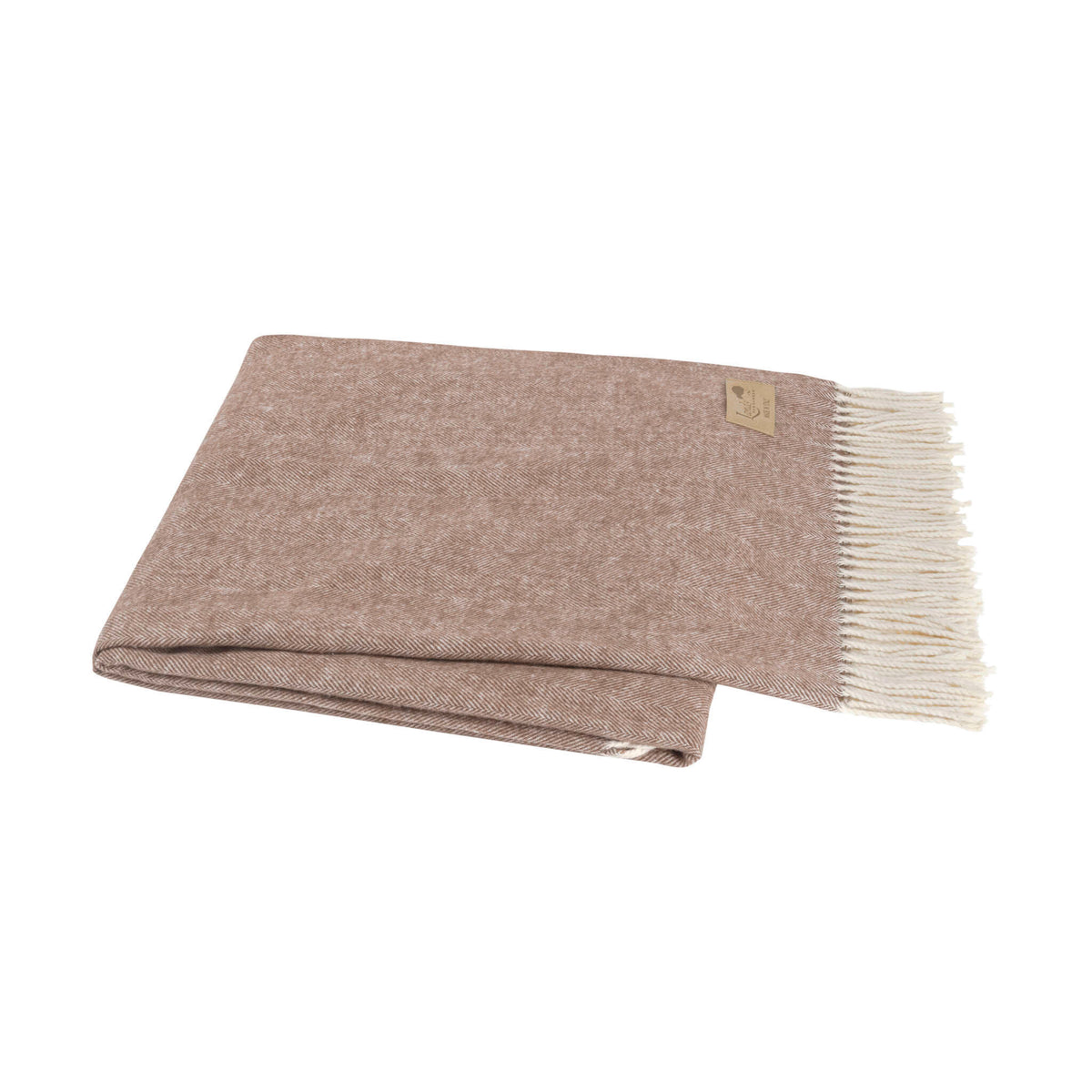 Cocoa Italian Herringbone Throw