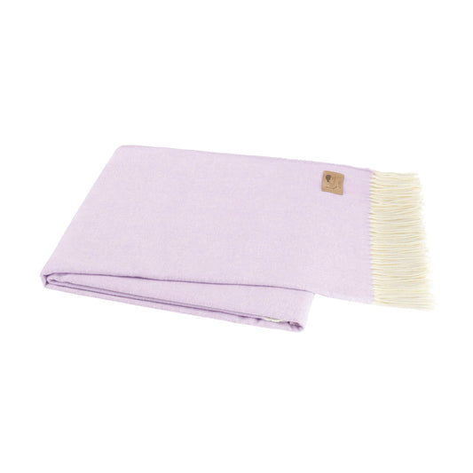 Lilac Italian Herringbone Throw