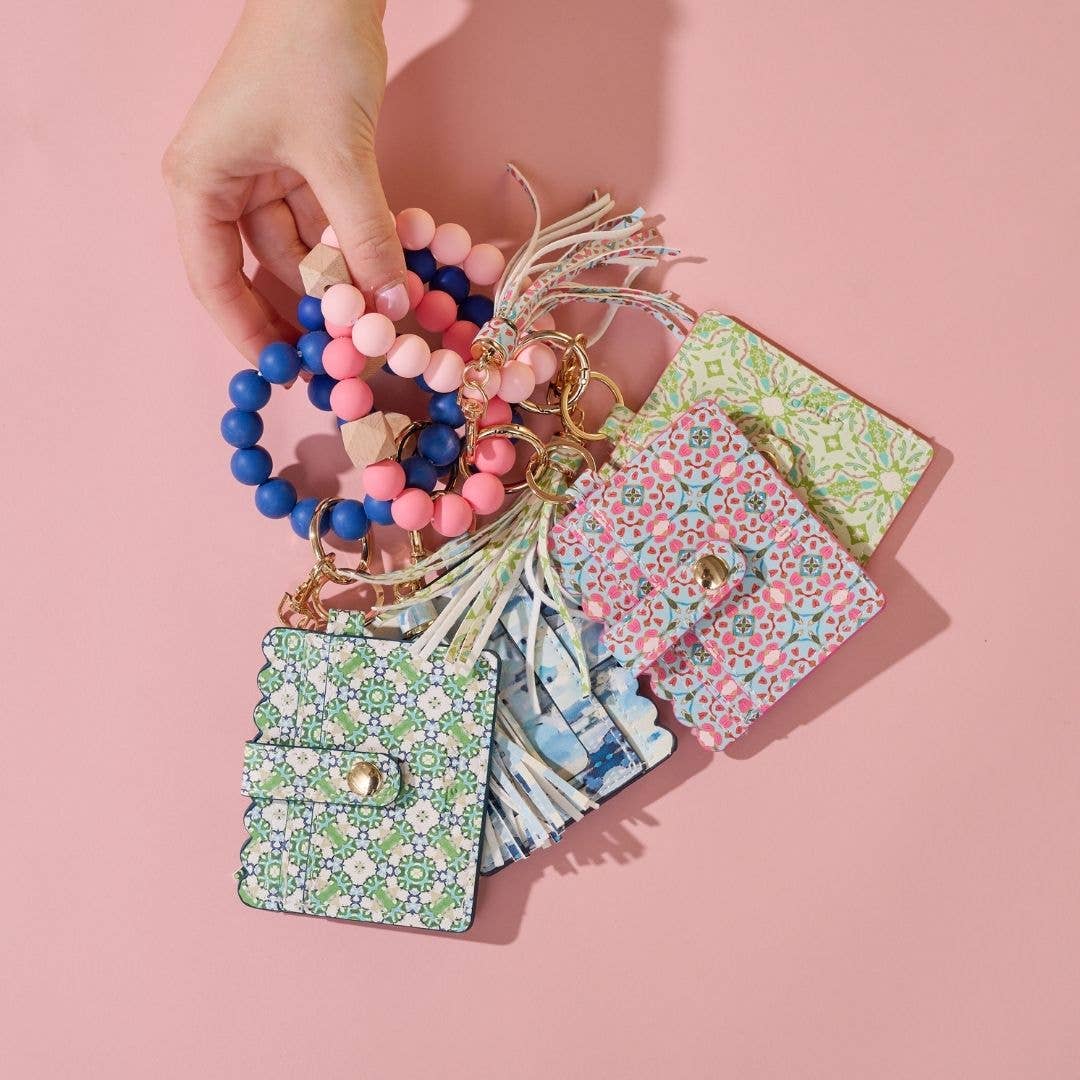 Ocean Breeze Keychain Wristlet Wallet: One Size