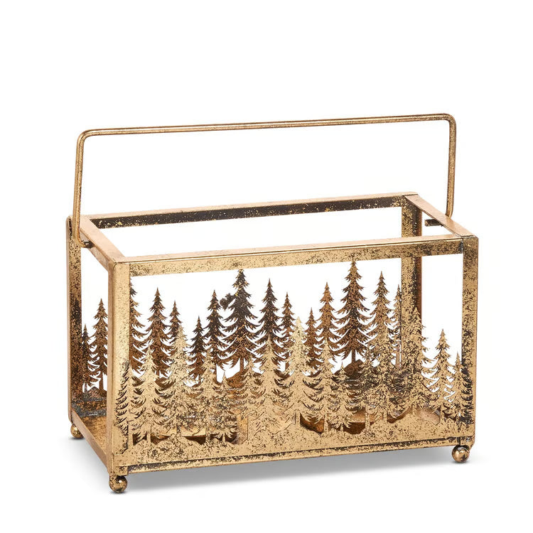 Gold Scenic Tree Lantern
