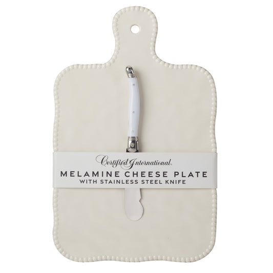 Perlette White Cream Cheese Board with Knife