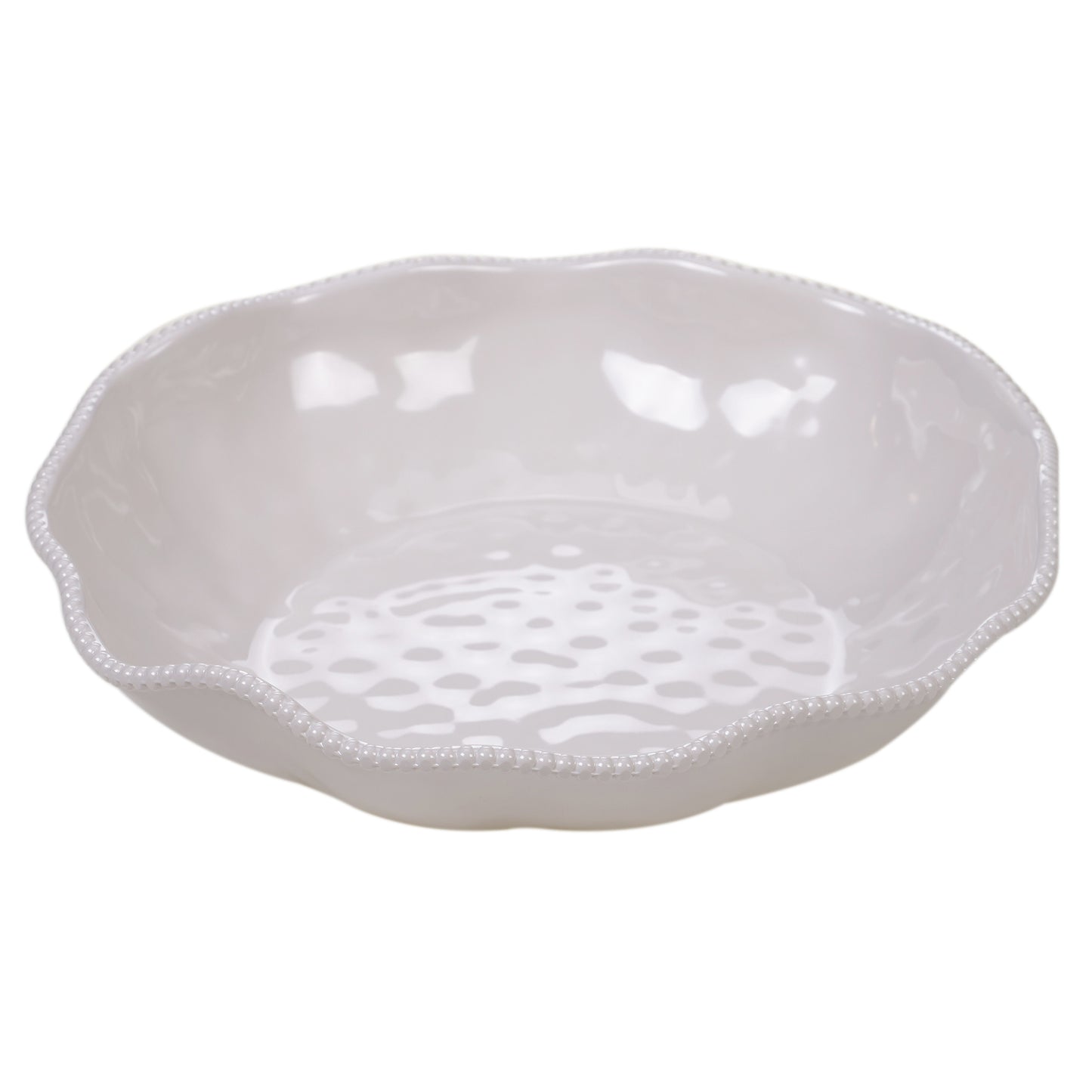 Perlette Cream Large Serving Bowl 13.75 x 2.75