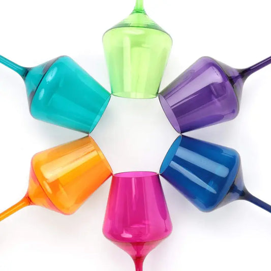 With Stem Bright Acrylic Wine Glass