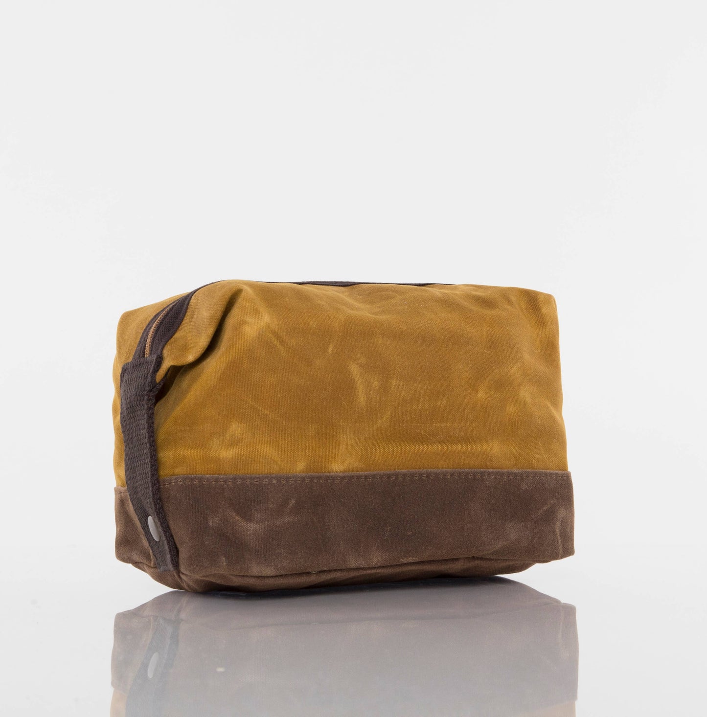 Waxed Dopp Kit: Khaki