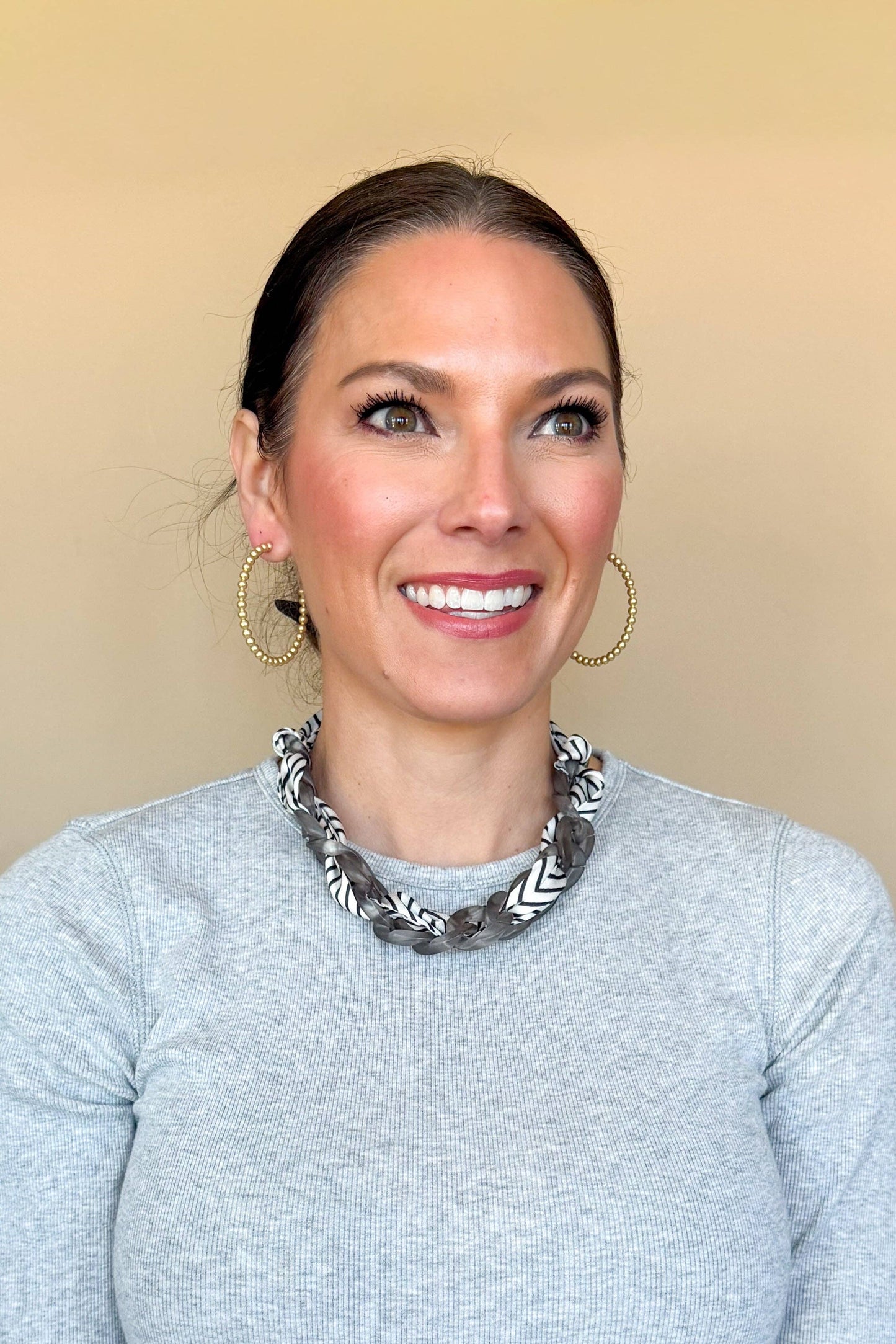 Grace Hoop Earrings- Gold