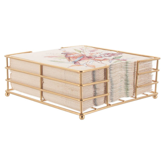 Paper Lunch Napkin Caddy Metro Gold