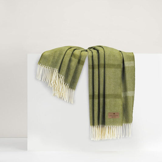 Fern Montauk Stripe Herringbone Throw