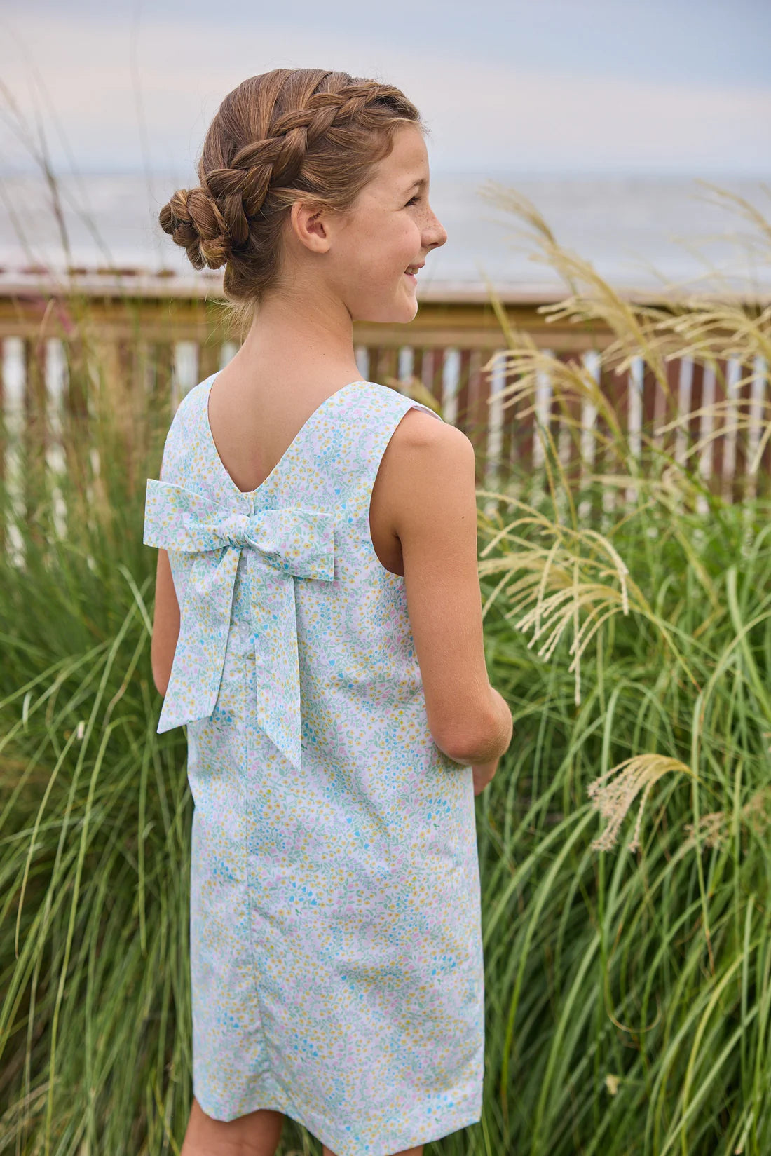 Briarcliff Floral Sleeveless Bow Dress