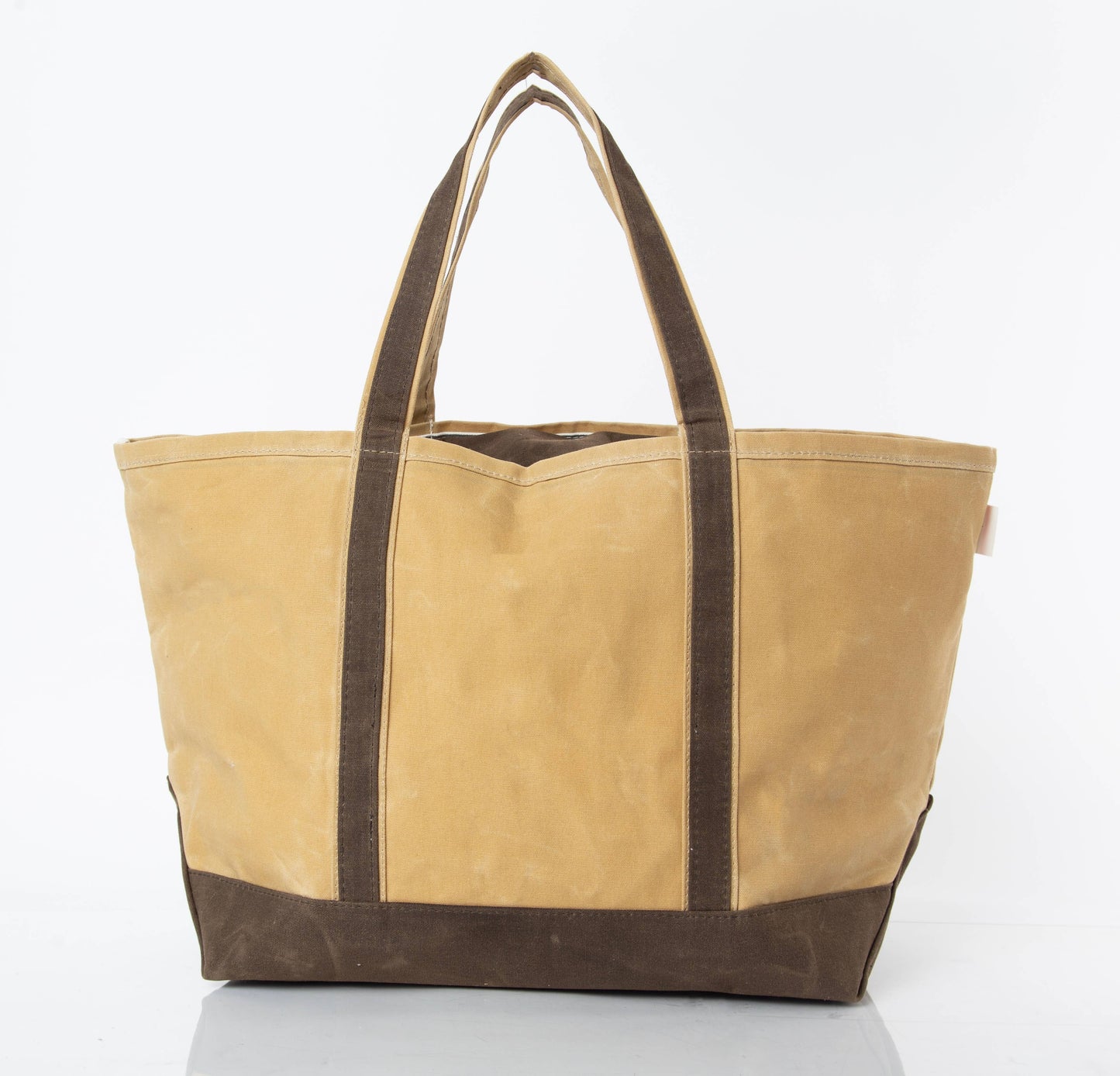 Waxed Large Classic Tote: Khaki