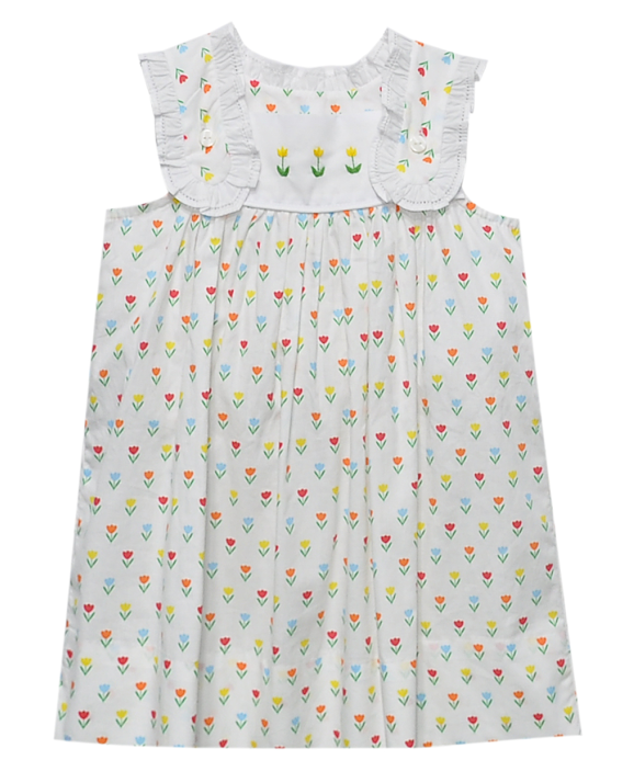 Yellow Flower Iris Dress