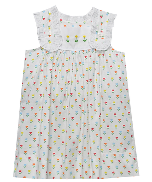 Yellow Flower Iris Dress