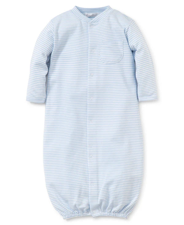 Light Blue and White Stripe Converter Gown