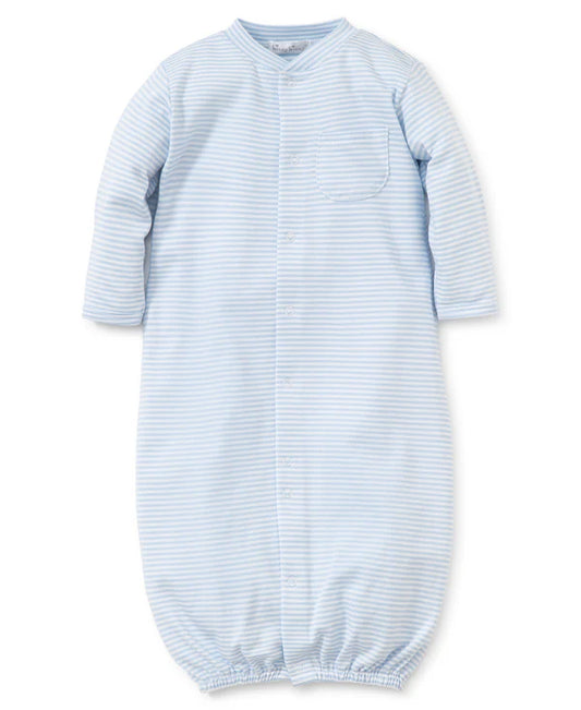 Light Blue and White Stripe Converter Gown