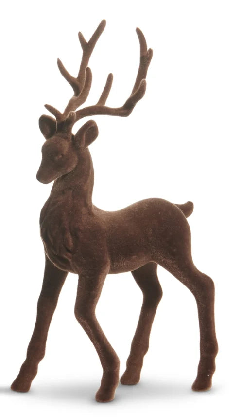 Brown Flocked Deer (assorted)
