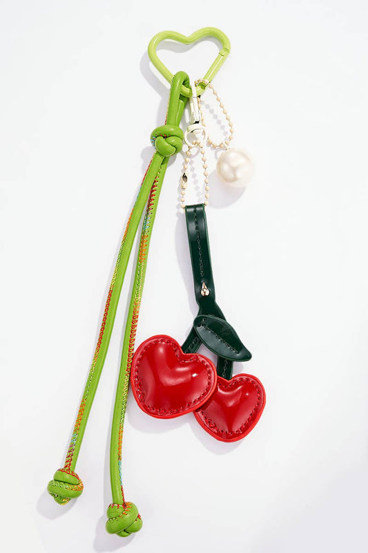 Cherry Bag Charm Red