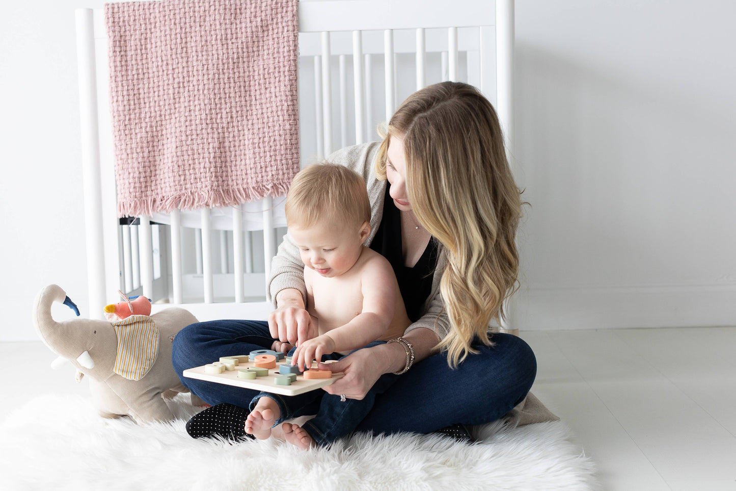 Wooden Numbers Puzzle, Montessori Learning Toy