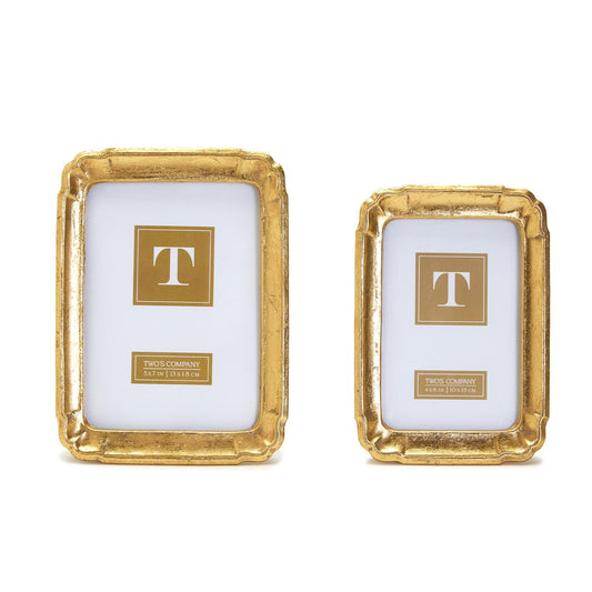 Gold Leaf Photo Frame 5x7