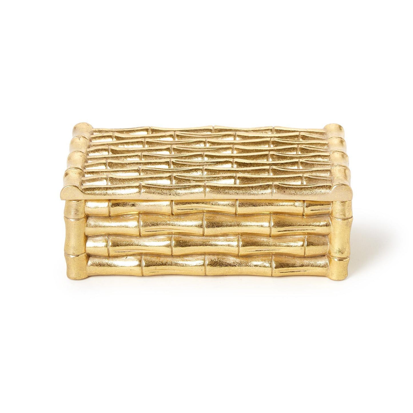 Gold Bamboo Box w/Velvet Lining