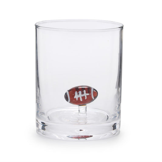 Football Double Old Fashion Glass