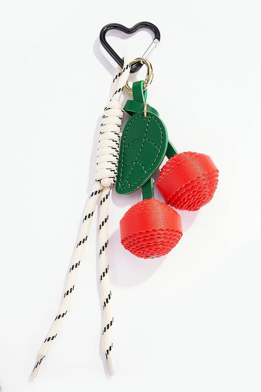 Cherry Bag CharmRed
