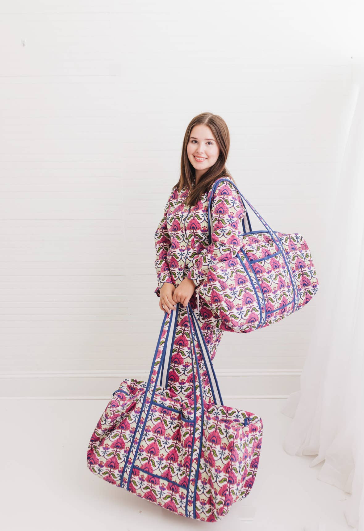 Primrose Luxe | Large Quilted Duffle Bag