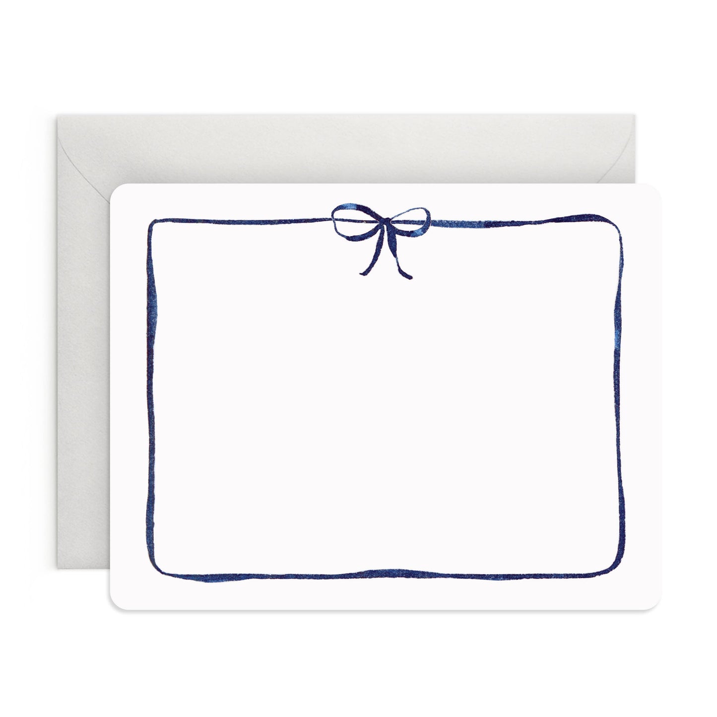 Navy Bow Flat Notes – Boxed Set of 8 Notecards