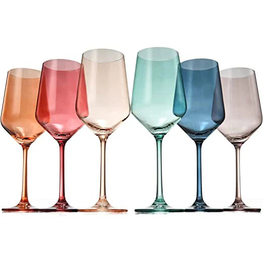 Jewel Tone White Wine Glass