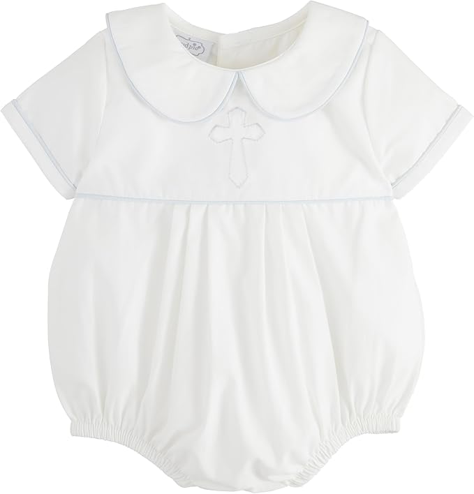 Boys Cross Poplin Bubble 6m