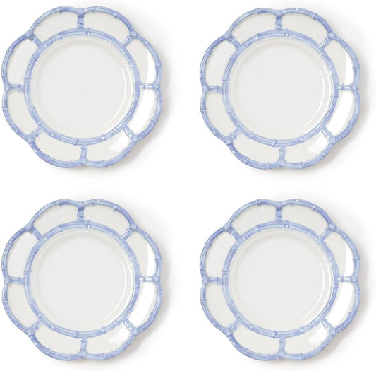 French Blue Bamboo Salad Plate (set of 4)
