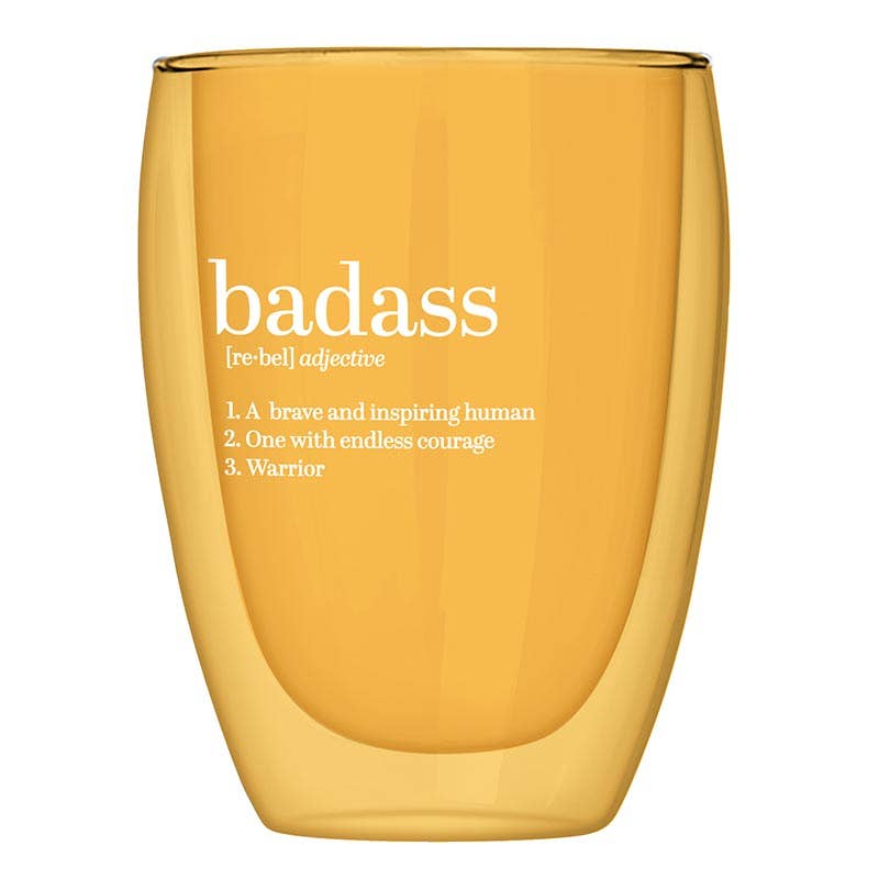 Double-Wall Stemless Glass - Badass