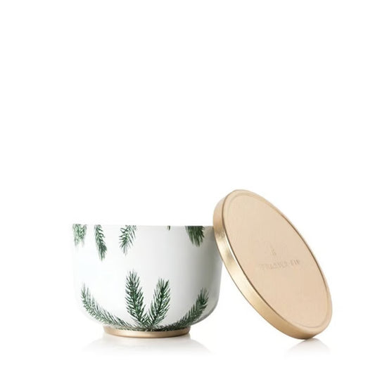 Frasier Fir Poured Candle Tin Gold Lid