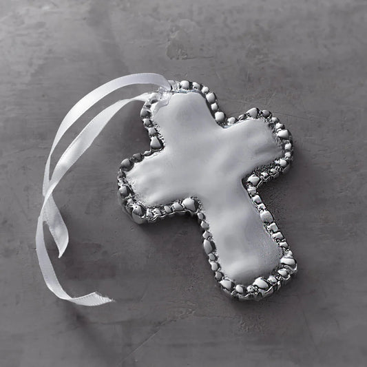 Pearl Cross Ornament