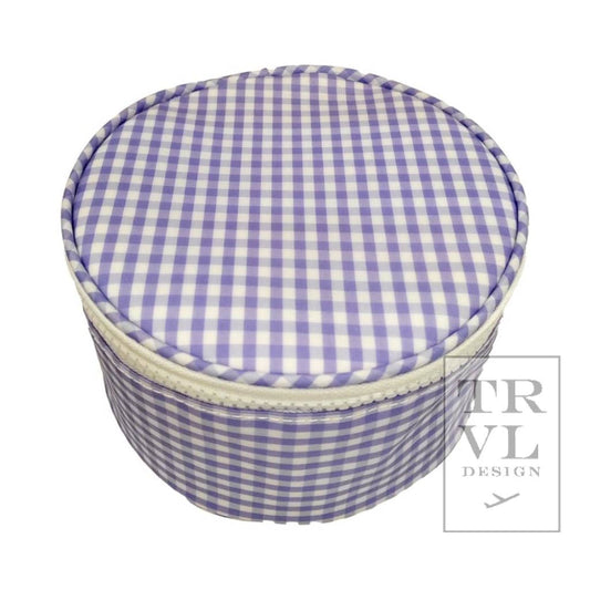 Roundup Jewel Case - Gingham Lilac: Gingham Lilac